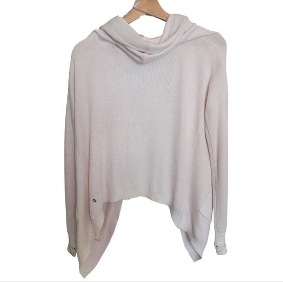 Lululemon Cabin Yogi Wrap in Heathered White / Neutral Blush - Picture 11 of 13